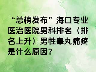 “总榜发布”海口专业医治医院男科排名（排名上升）男性睾丸痛疼是什么原因？